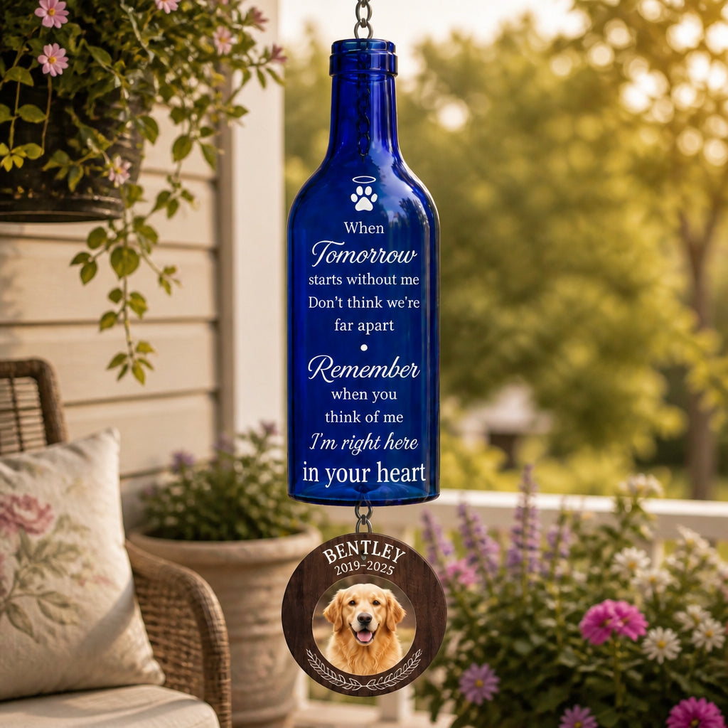 Personalized Pet Memorial Wine Bottle Wind Chime – Photo & Name - Personalized Wine Bottle Wind Chime 6c5f9b93-03f1-47a7-b5d7-e794f39ca3cc.jpg