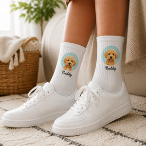 Custom Pet Portrait Name Crew Socks - Personalized Socks - All over printed 6c982c26-b417-4a9f-959d-299d1b9d4650.jpg