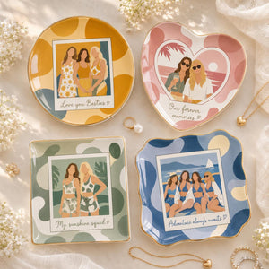 Personalized Bestie Photo Jewelry Dish, Ceramic Trinket Tray for Best Friend, Bestie Striped Ring Dish, Birthday Gifts For Bestie 6ca17164-1c96-433e-8bcc-1742729637cd-1.jpg