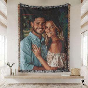Soft Woven Blanket Personalized Photo Throw, Custom Blanket with Picture for Adults, Custom Gift Wedding, Grandma, Personalized Memorial Blanket 6ca333f9-62f5-4fff-9e4e-f50f26cf8d7d-7.jpg