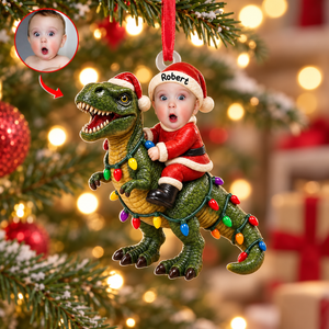 Baby Santa Riding Dinosaur - Personalized 3D Baby Santa Dinosaur Christmas Ornament – Photo Keepsake Decor,Kids Room, Christmas Gift Idea 6ca7358d-5758-47bf-b3cf-ed9273183fb5-418bd819-5c16-46e8-809d-f219f64f4610.png