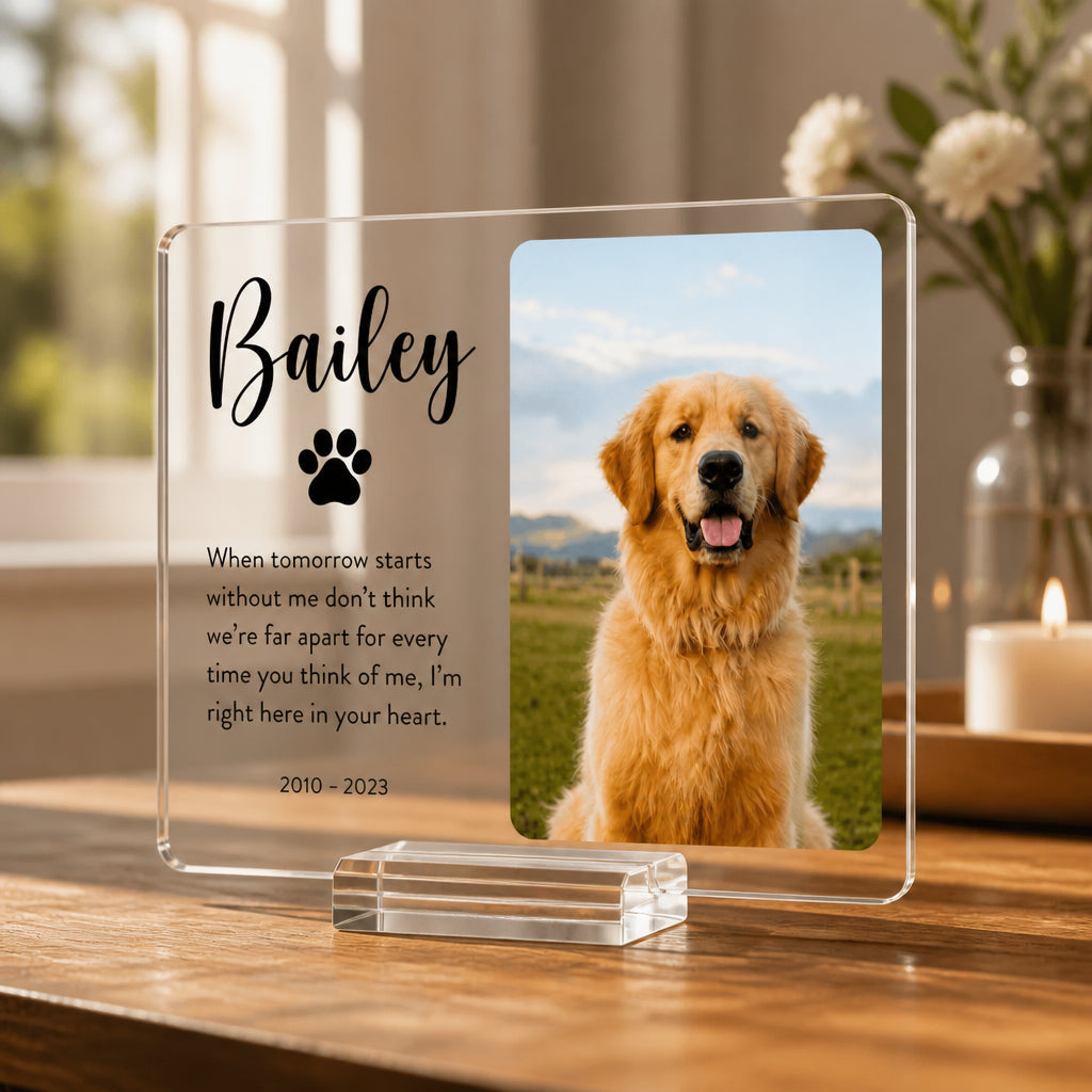 Pet Memorial Acrylic Plaque – Photo, Name & Years - Personalized Acrylic Plaque 6cc563e1-160d-4c55-9203-ac1924ea2557.jpg