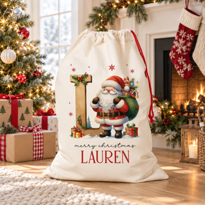Personalized Santa Claus Christmas Gift bags, Custom Santa Design Christmas Bag, Christmas Present Bag, Holiday Gift Bags for Kids 6ccff8e6-34b1-49db-b627-ae2d797a8218-banner-1.png