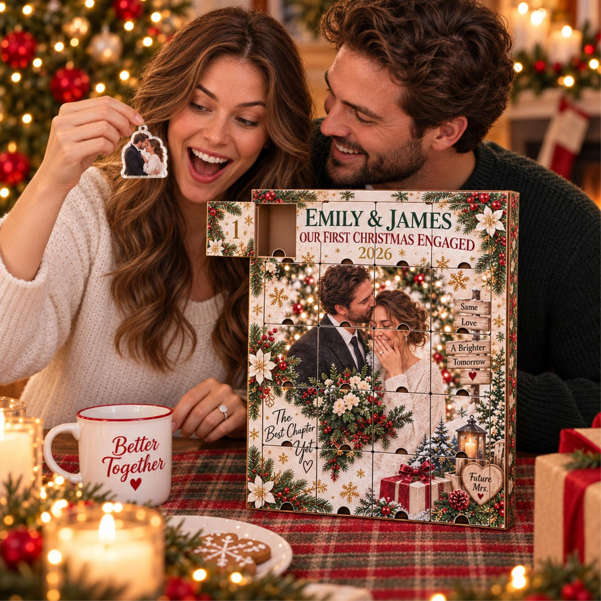 Personalized Engagement Advent Calendar with 24 Custom Photo Acrylic Ornaments, First Christmas Engaged Gift, Couple Keepsake for Fiancée 6cd5765a-2886-4f8f-b9a5-b2bb8454db87-il_fullxfull.8590147638_sx04.jpg