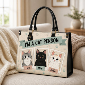 I'm A Cat Person – Custom Pet Portrait Leather Shoulder Bag - Personalized Leather Shoulder Bag 6cdae53a-dbc5-4faf-b9ce-9c58e4aa3ad9.jpg