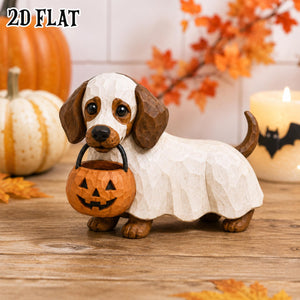 Halloween Dachshund Decor Indoor, Trick or Treat Dachshund Wooden Block, Spooky Halloween Wooden Block, Witch, Pumpkin, Vampire, Skeleton 6ceeed38-7776-44d6-871a-6487fd53f571-3.jpg