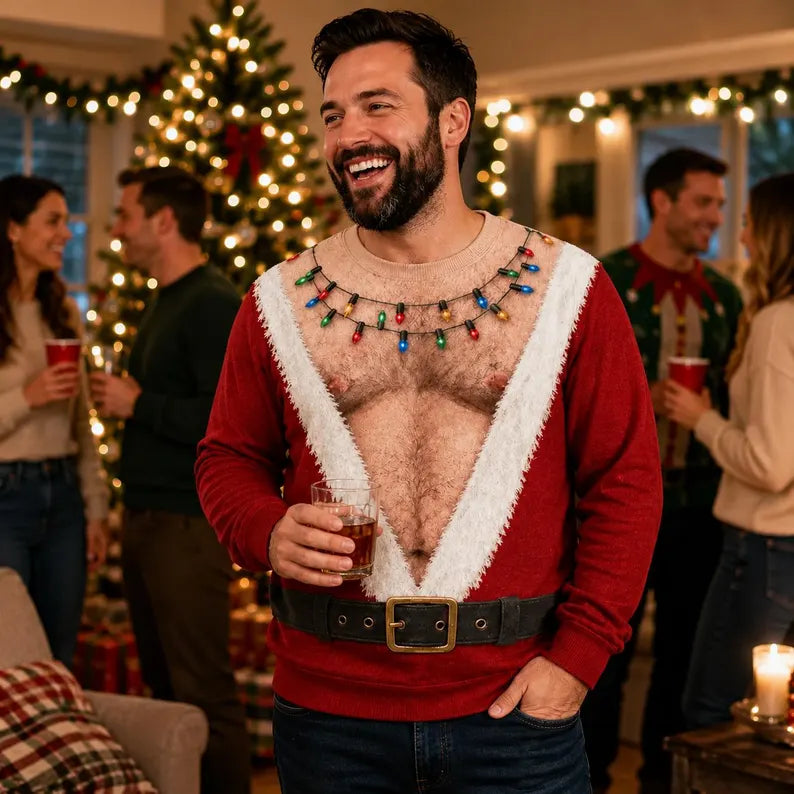 Funny Hairy Chest Ugly Christmas Sweater, Fake Abs Santa Sweatshirt, Novelty Holiday Party Pullover, Christmas Gag Gift For Men 6d028caa-bcb6-4e50-91e7-f9c3c34fd9d1-dsf-4-.webp