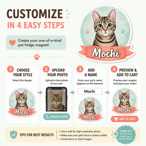 Custom Pet Portrait Name Badge Fridge Magnet - Personalized Custom Shape Fridge Magnet 6d0fde4a-545a-494b-a9f8-e026d1a35cd4.jpg