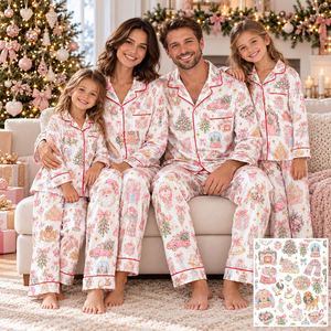 Matching Family Christmas Pajamas, Fancy Pink Grandmillennial Xmas PJs, 6d31b3be-349c-4875-9dde-329877baa426-t-i-xu-ng-74-.png