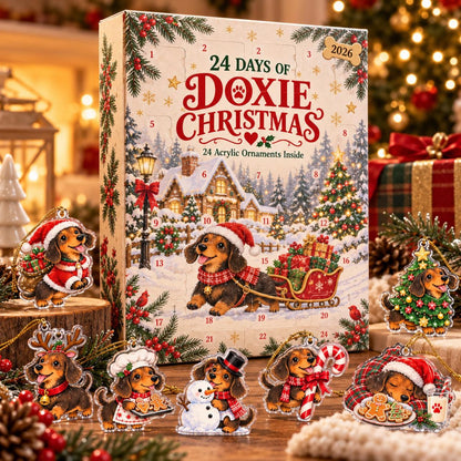 Dachshund Advent Calendar 2026, 24 Acrylic Christmas Ornaments, Doxie Countdown Box 6d33b992-18ec-4510-9766-617346688d50-il_1588xN.8643508543_lblb.jpg