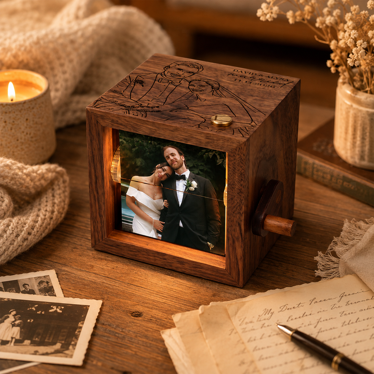 Personalized Anniversary Animation Box, Engraved Couple Portrait Gift for Newlywed, Couple's Photo Flipbook Box Gift for Her 6d36419b-6f4f-47db-a8bc-8dea8b3cd12c-banner-1.png