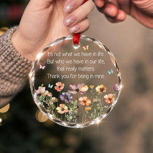 Wildflower Best Friend Ornament, Custom Bestie Glass Keepsake, Friendship Thank You Gift for Women, Soul Sister Christmas Gift, BFF Decor 6d43f7dd-2905-4ac8-aeb0-6b4ff114dfcd-3.jpg