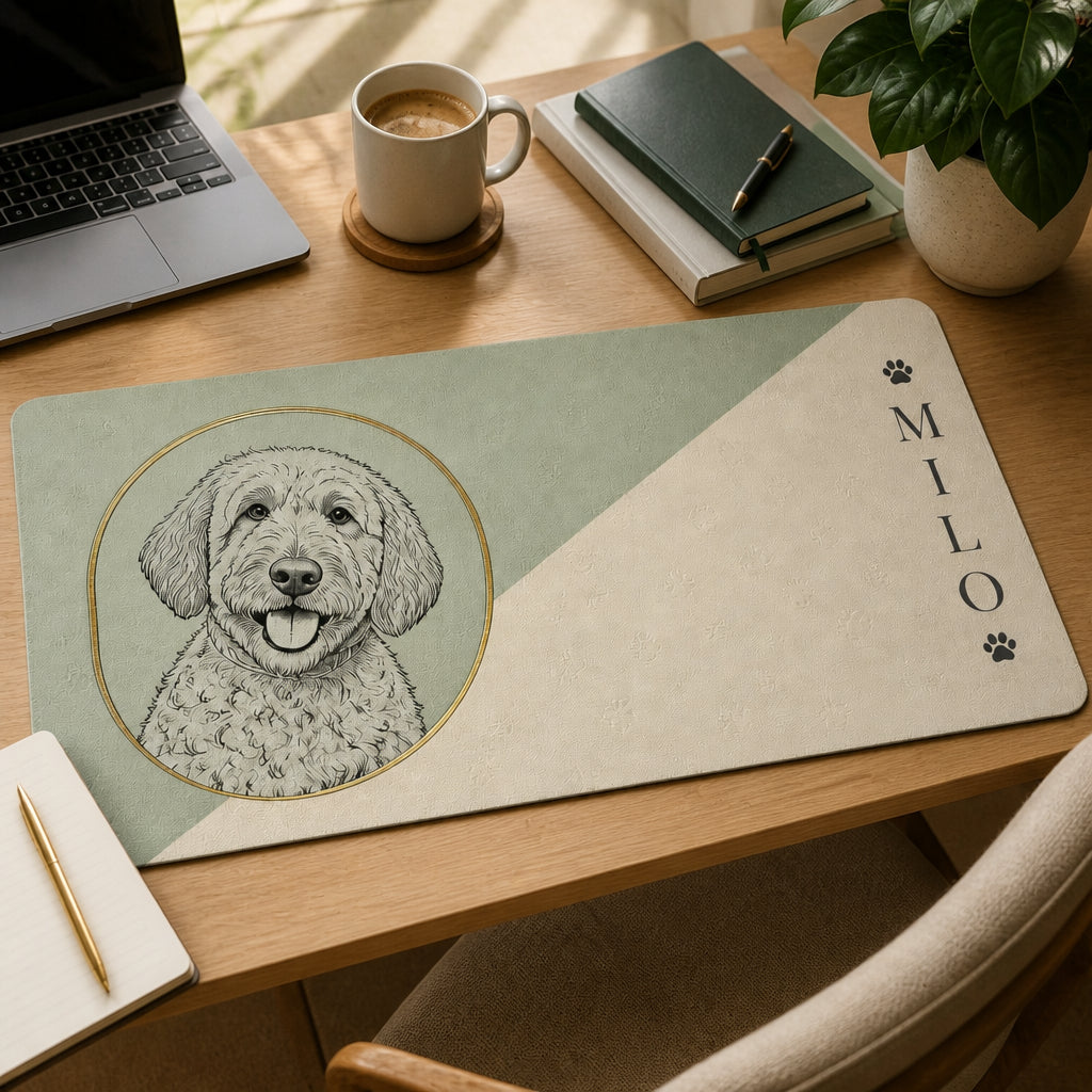 Custom Pet Line-Art Leather Deskmat – Name + Photo Sketch - Personalized Leather Deskmat 6d45e346-f5b5-458c-8aa8-cde87053f60d.jpg