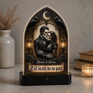 Gothic Skeleton Couple Night Light — Till Death Do Us Part (Photo + Names) - Personalized Acrylic Night Light 6d4f5753-d70c-476b-9c21-03e73a7406ca.jpg