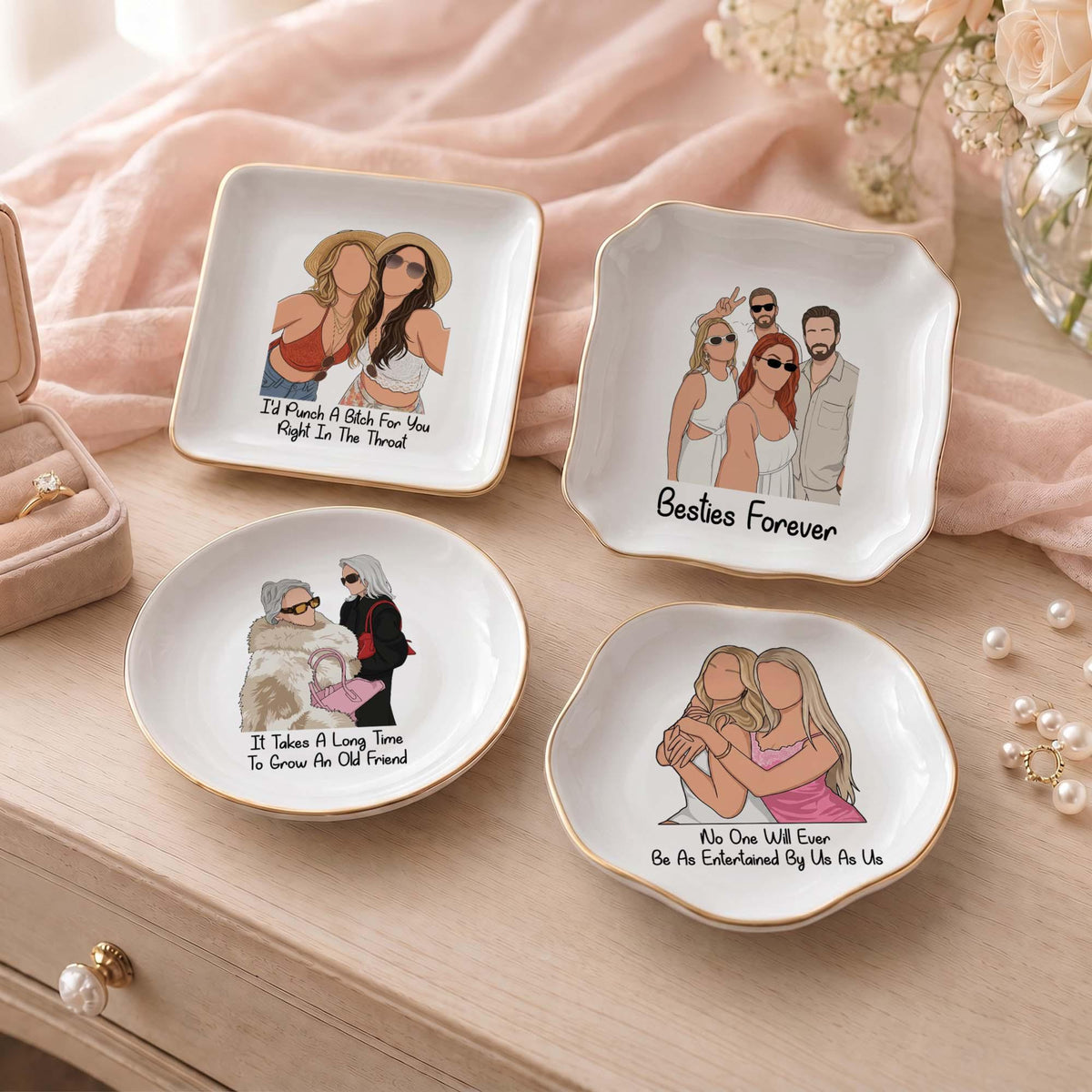 Custom Photo Faceless Portrait Besties Forever Friendship Ring Dish, Personalized Best Friends Illustration Jewelry Dish, Birthday Gift 6d57bd9f-55ed-456d-978a-61baa829dc51-7.jpg