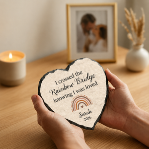 Crossed The Rainbow Bridge Memorial Plaque, Personalized Pet Loss Memorial Gift 6d712fc1-c0e6-406b-969d-8e7799929c66-b0abfe66-01e4-42d0-bc9d-c3fc2bd05891.png