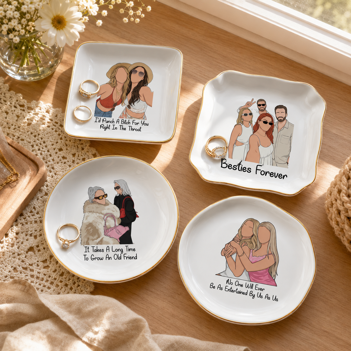 Custom Photo Faceless Portrait Besties Forever Friendship Ring Dish, Personalized Best Friends Illustration Jewelry Dish, Birthday Gift 6da063a8-7d14-4bb4-a01c-b903b2137176-1.png