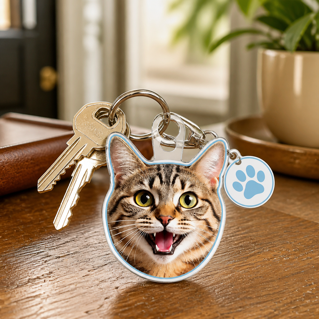 Custom Face/Pet Die‑Cut Acrylic Keychain - Personalized Custom Shape Keychain With Charm (1 Layered) 6dd24cdc-2d17-4cd2-863e-56d2a7a74b6a.png