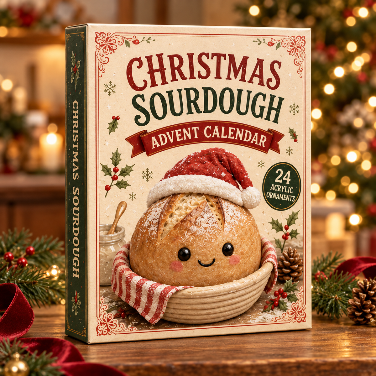 Christmas Sourdough Advent Calendar 2026 - 24-Day Festive Countdown, Acrylic Charms Blind Box - Gift For Baking Lovers 6dd61f8d-e998-48be-bec7-d858c71df165-christmas-sourdough-box.png