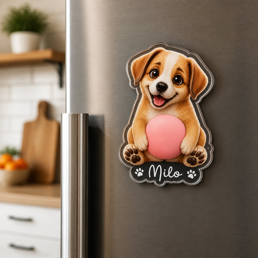 Personalized Squishy Dog Butt Magnet – Bone Nameplate Edition - Personalized Acrylic Refrigerator Magnet - Soft Rubber Belly 6ddff33e-2440-4bb8-aa1a-37b954281e9b.jpg