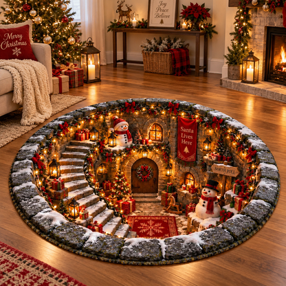 3D Illusion Christmas Rug, Santa Village Floor Decor, Holiday Home Gift 6de65541-3208-4acd-830d-fb2bc586ae95-hggh-1-.png