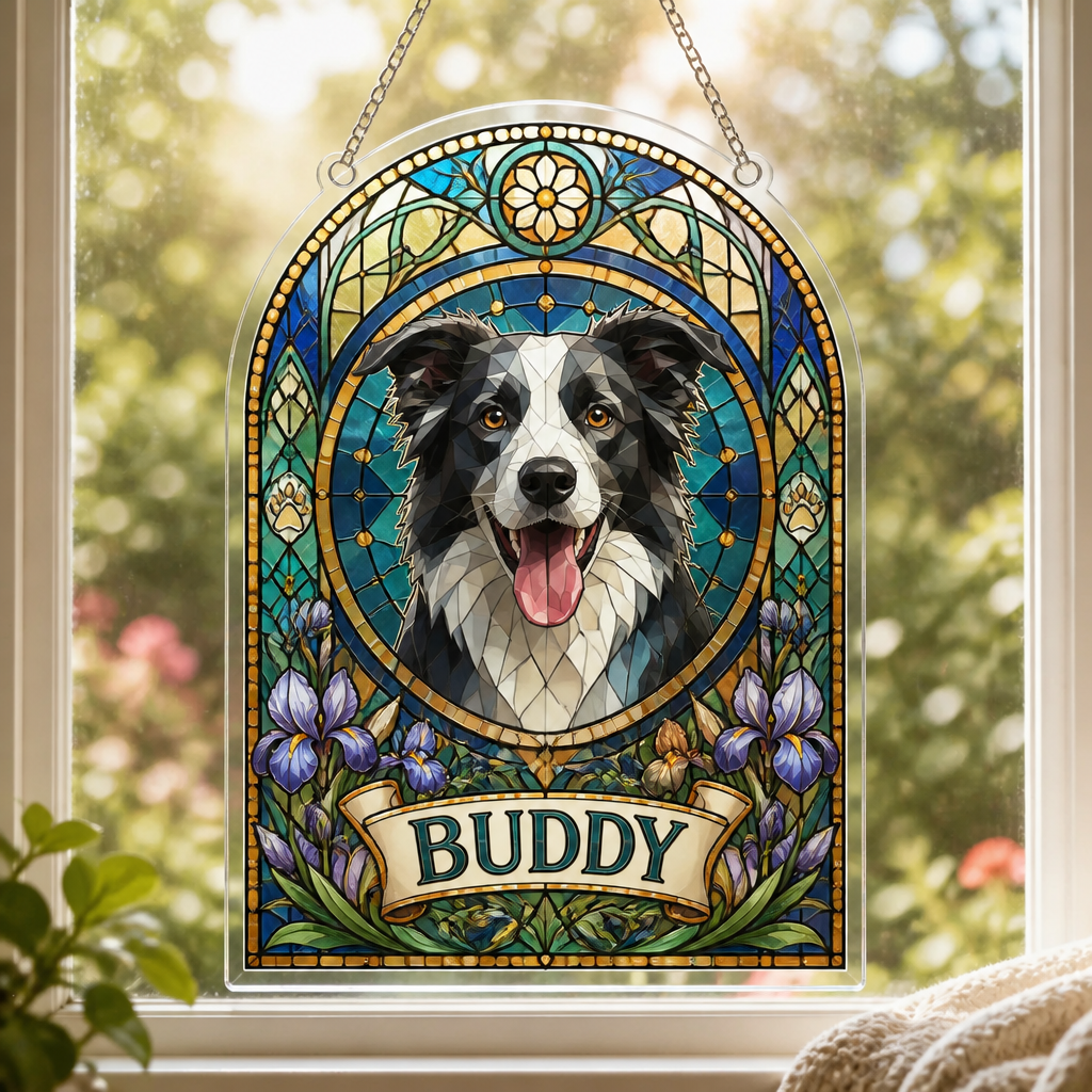 Custom Stained‑Glass Pet Portrait Suncatcher with Name - Personalized Suncatcher Stained Glass 6e154218-f07a-4e1e-a596-311fb15792bf.png