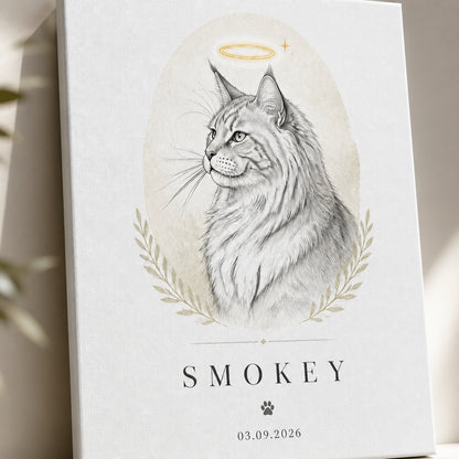 Angel Cat Memorial Canvas — Name & Date - Personalized Canvas 6e1576db-bd87-472a-9c1b-486fd14e9ae1.jpg
