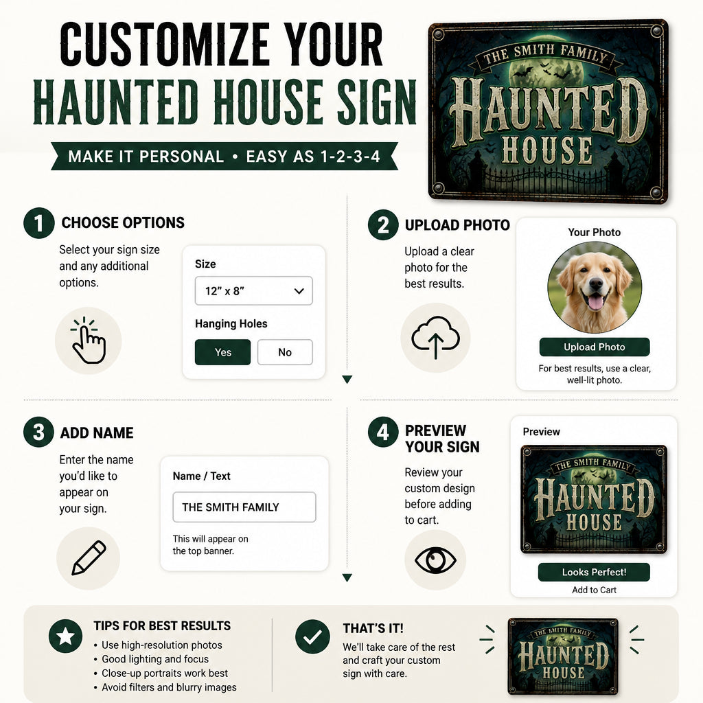 Personalized Haunted House Metal Sign – Family Name - Personalized Cut Metal Sign UV Printed 6e32a5fa-b77a-418e-aee5-6fa5f7d96cc8.jpg