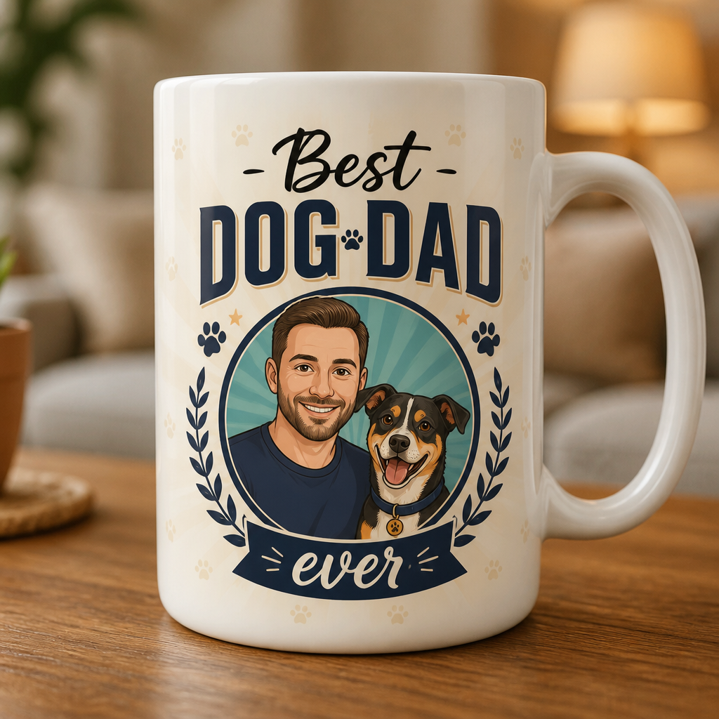 Best Dog Dad Ever – Custom Dad & Dog Portrait Mug - Personalized Mug 6e35c046-f92e-4163-8d10-38e387741406.png