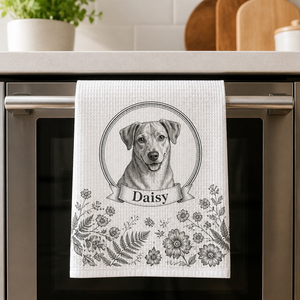 Custom Pet Portrait Kitchen Towel – Vintage Botanical Cameo - Personalized Kitchen Towel 6e39ebe8-2931-4028-b6b6-a71b21b059cb.png