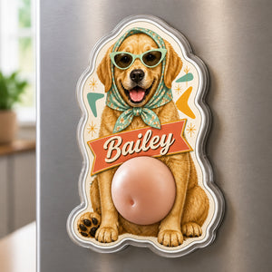 Custom Retro Pet Portrait Name Magnet - Personalized Acrylic Refrigerator Magnet - Soft Rubber Belly 6e3b325e-5242-4105-8593-a78b1cde0f22.jpg