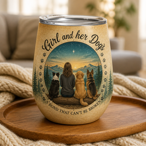 Girl And Her Dogs Custom Portrait Wine Tumbler - Personalized Wine Tumbler 6e3c51f4-e37a-401f-bcdb-760413ea6948.png