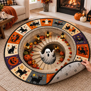 Halloween Pumpkin 3D Illusion Rug, Spooky Vortex Floor Decor, Gothic Home Accent, Scary Bottomless Pit Home Decor, Halloween Party Rug 6e5e8d17-48ae-447f-83f7-a6639dbc5378-khj-2-.webp