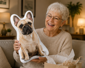 Personalized Pet Photo Pillow, Custom Dog Portrait Pillow, Pet Face Cushion, Dog Mom Gift, Pet Memorial Keepsake 6e617258-7a10-4740-b55f-7e51e5794e32-mockup_2_senior_woman_gift.png