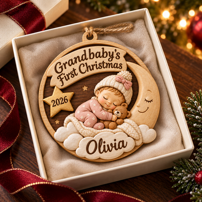 Personalized Grandbaby’s First Christmas Ornament 2026 – Custom Baby Name Keepsake, Moon & Teddy Bear Design, Gift for New Grandparents 6e66be68-d806-4e89-9bcf-5f0d3376b1a1-Olivia-s-First-Christmas-Ornament-Gift-3.png