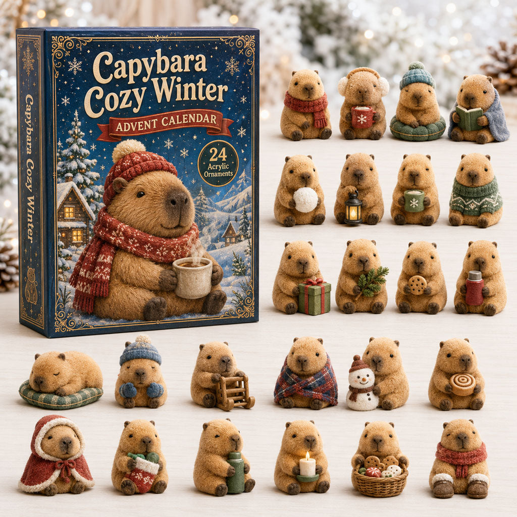 Capybara Cozy Winter Advent Calendar 2026 - 24-Day Festive Countdown, Acrylic Charms Blind Box - Gift For Capybara Lovers 6e66d576-caa8-4959-af3e-70f7fa3a229f-capybara.jpg