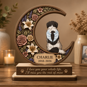 Crescent Moon Pet Memorial — Custom Name & Years Wooden Standing Plaque - Personalized Wooden custom shape Standing 2 layer (5mm) 6e9e7a72-2d7c-4afb-b922-d97ad6e6ab30.png