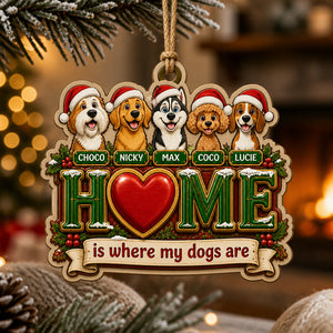 Home Is Where My Dogs Are - Custom Pet Photo Wreath Wood Ornament - Personalized 3-Layered Wood Ornament 6eb49d0c-dd32-4a12-ab49-ec8428966699.jpg