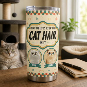 Retro Cat Hair Personalized Pet Tumbler - Personalized Tumbler 6ec17254-ff60-454d-aaf0-ea60f9cb660c.jpg