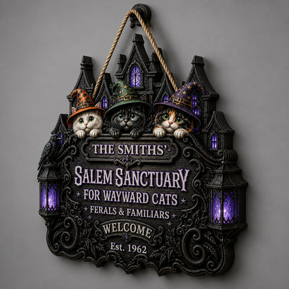 Personalized Salem Sanctuary Cat Door Sign - Personalized Wood Sign 6edf0f85-f398-4aa6-90f7-c6012ff90b6f.jpg