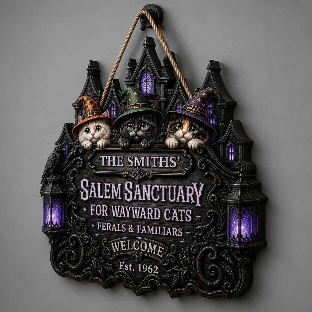 Personalized Salem Sanctuary Cat Door Sign - Personalized Wood Sign 6edf0f85-f398-4aa6-90f7-c6012ff90b6f.jpg