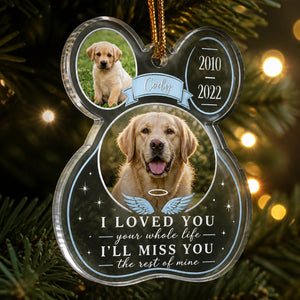 Pet Memorial Paw Transparent Acrylic Ornament – 2 Photos, Name & Years - Personalized Transparent Acrylic Ornament 6f1b952c-1e36-45d2-956f-792fa2444858.jpg