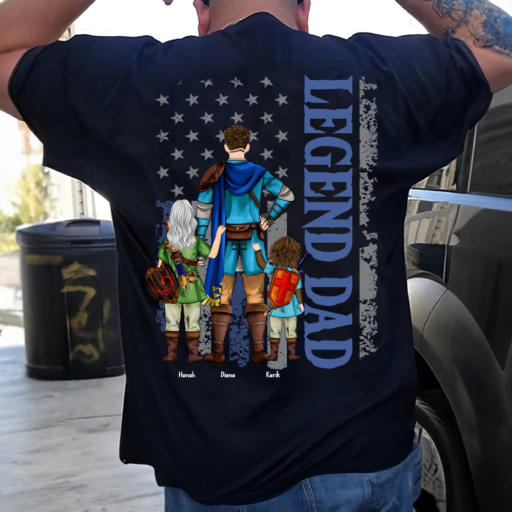 Personalized The Legend Of Dad Shirt, Legend Dad Shirt Father's Day Gift