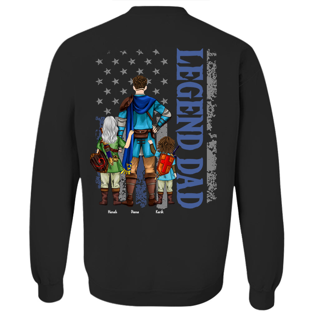 Personalized The Legend Of Dad Shirt, Legend Dad Shirt Father's Day Gift