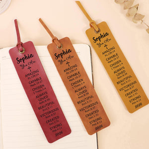 Personalized Bookmarks for Women, Christian Gifts for Women, Engraved Leather Bookmark Religious Gifts for Women, Christian Bookmarks 6f54b06e-70ce-49fd-9125-01fda5d64c95-10.jpg