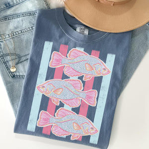 Comfort Colors Fish Stripes Shirt - Coastal Beach Summer Trendy Pink Preppy Trending Stripes - Summer Vibes T-Shirt - Cute Boho Summer Tee 6f69f8af-1a92-4eb9-937d-83039380d288-6.jpg