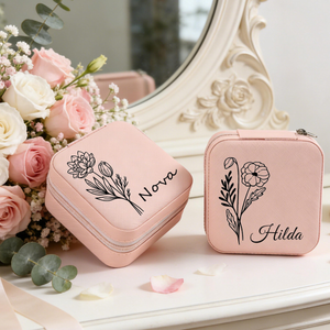 Personalized travel jewelry box, small square earring organizer, bridesmaid gifts box for sister, friend 6f6bef40-7f4d-4a1c-9d98-2a3cbf30b02d-5.png