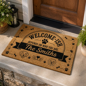 Welcome‑ish Personalized Family Doormat - Personalized Doormat 6f730c8c-2ecc-435a-8aee-c5e3aaf9cc6a.jpg