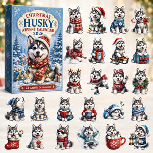 Christmas Husky Advent Calendar 2026 - 24-Day Festive Countdown, Acrylic Charms Blind Box - Gift For Husky Lovers 6f773b44-d310-4681-b134-a5e9cec15190-christmas-husky.jpg