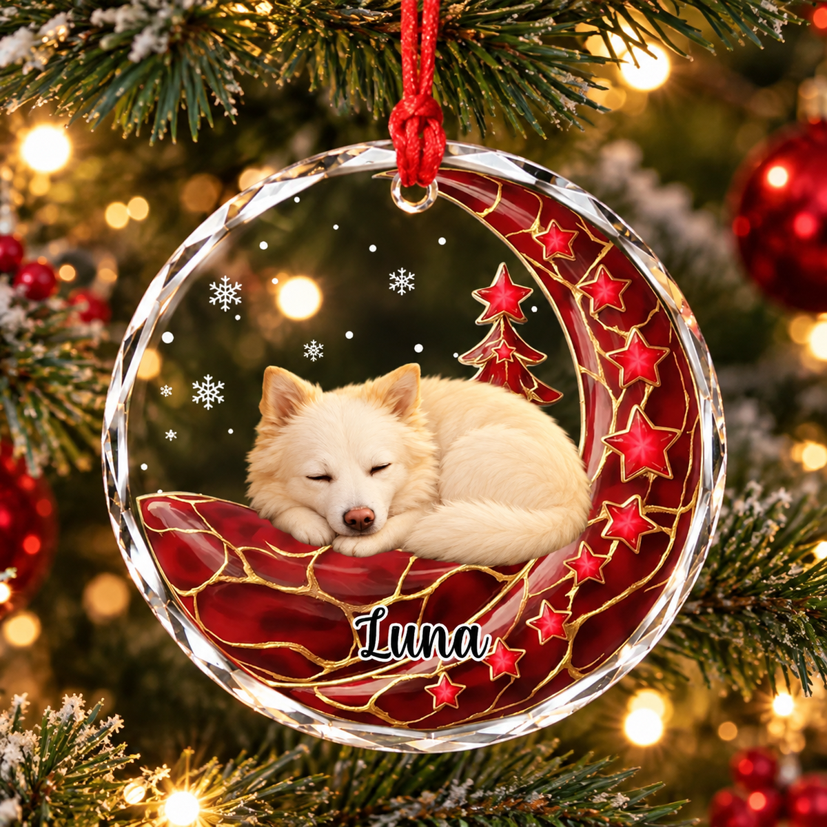 Personalized Sleeping Pets on Starry Moon – Upload Photo Christmas Glass Ornament 6f7d745c-2c0b-495e-841d-226e45bb34f1-banner-3-.png